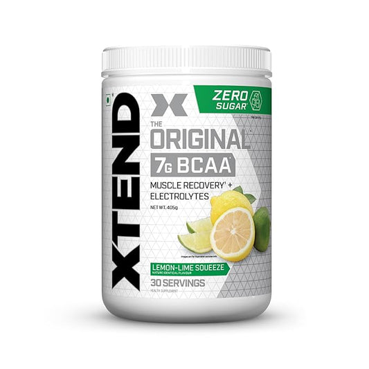 Xtend BCAA 7g –| Sugar-Free Intra Workout Supplement | 30 Servings ( Lemon-Lime )