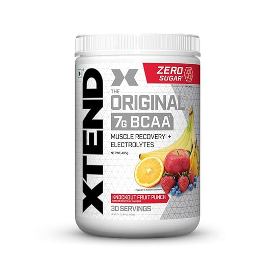 Xtend BCAA 7g - | Sugar-Free Intra Workout Supplement | 30 Servings ( Fruit Punch )