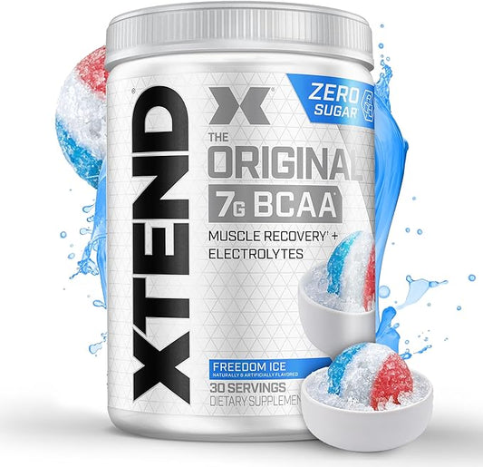 Xtend BCAA 7g –| Sugar-Free Intra Workout Supplement | 30 Servings ( Freedom Ice )